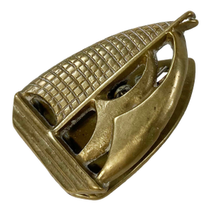 MCM Brass Sailboat Motif Letter Clip or Receipt Clip