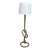Late 20th Century Nautical Rope Floor Lamp With Linen Shade For Sale