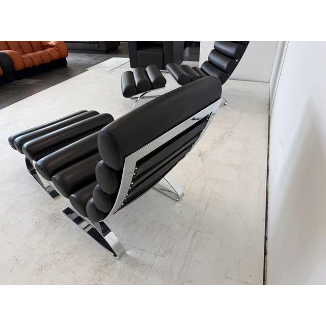 Sinus Chairs with Ottomans in Leather from Cor, Set of 4 For Sale - Image 18 of 18