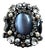 Vintage Erickson Beamon Smokey Gemstone Bracelet Cuff For Sale