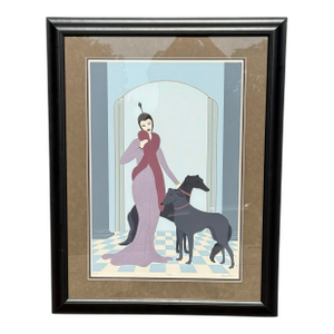 Erté Framed Serigraph “Symphony in Black” (1980s) — Official Hand-Signed Limited Edition Print 132/300, Robertson Publishing