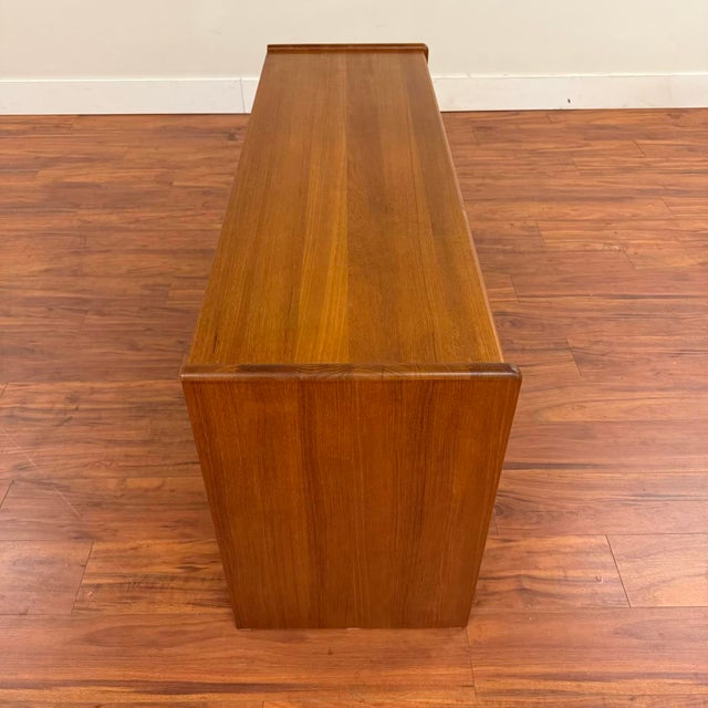Danish Teak Vintage Plinth Base Sideboard For Sale - Image 12 of 13