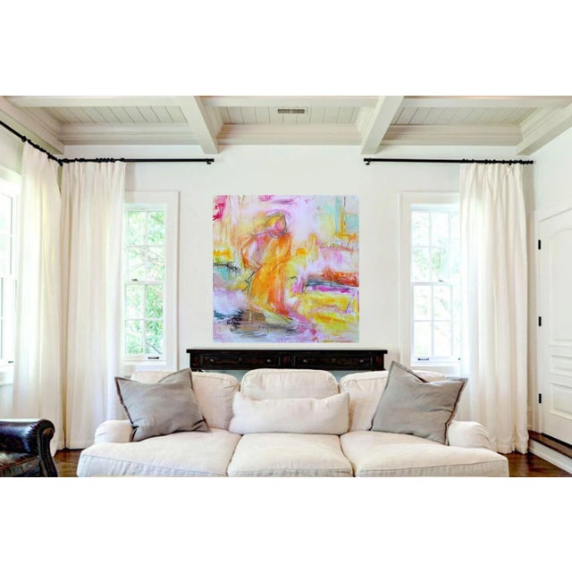 "Monk in the Garden" by Trixie Pitts Large Minimalist Abstract Oil Painting For Sale In Nashville - Image 6 of 13