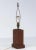 Modern Handmade Primitive Moderne Folk Art Skyscraper Lamp Walnut Mid Century For Sale - Image 3 of 13