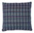 Schumacher Zealand Check 20" Pillow in Navy Multi For Sale
