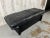 Black Post Modern Leather Bench For Sale - Image 8 of 13