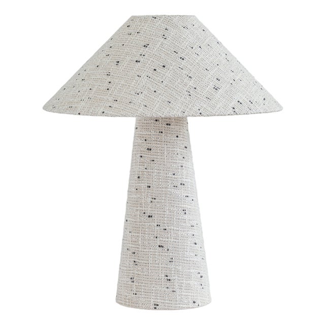 Fischer Woven Twisted Boucle Table Lamp For Sale