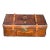 Late 19th C. Leather and Timber Luxury Travel Trunk - Exceptional Detailing and Pedigree For Sale