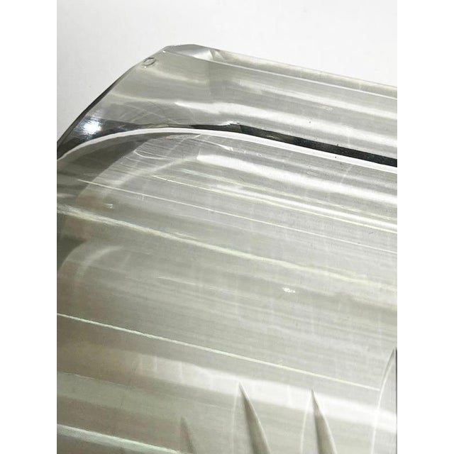 Dutch Clear Crystal and Silver Inkwell, 1850s For Sale - Image 9 of 11