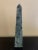 Green Green Marble Obelisk With Dramatic Veining For Sale - Image 8 of 11