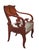 Early 19th Century Pair of Mahogany Empire Armchairs For Sale - Image 9 of 11