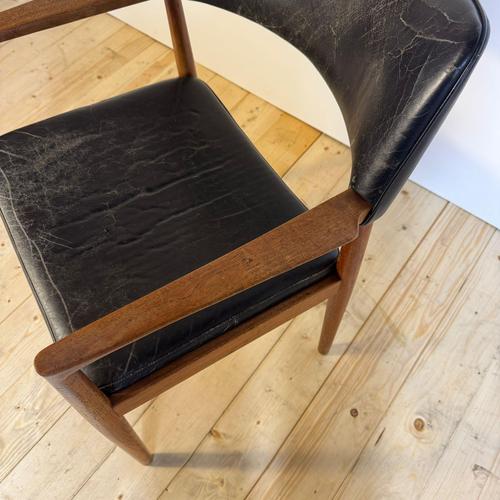 Writing Chair with Armrests by Erik Kirkegaard, Denmark, 1960s For Sale - Image 5 of 7