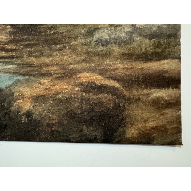 Early 20th Century Early 20th Century Attributed to Frank Henry Mason Rocky Mountain Stream Landscape Watercolor For Sale - Image 5 of 7