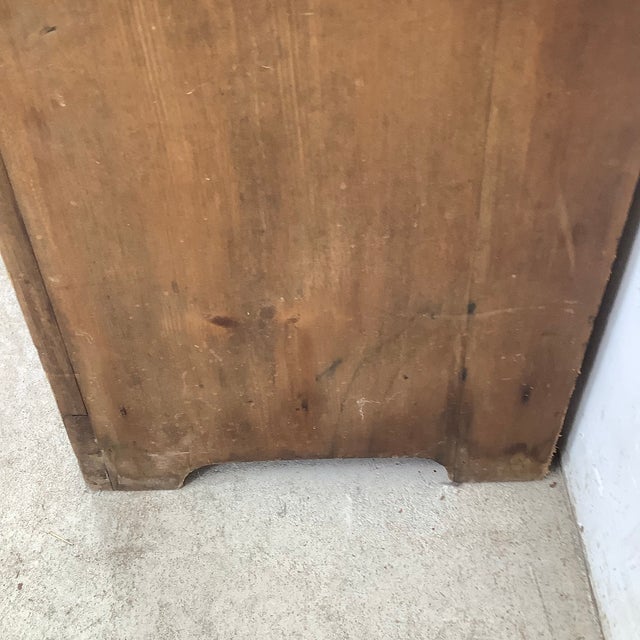 Antique American Primitive Painted Pine Farmhouse Cabinet For Sale - Image 10 of 12