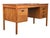 Mid-Century Modern Mid-Century Modern Walnut Desk With File Drawer & Three Drawer Storage, Restored For Sale - Image 3 of 16