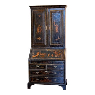 18th Century George III Chinoiserie Secretary For Sale