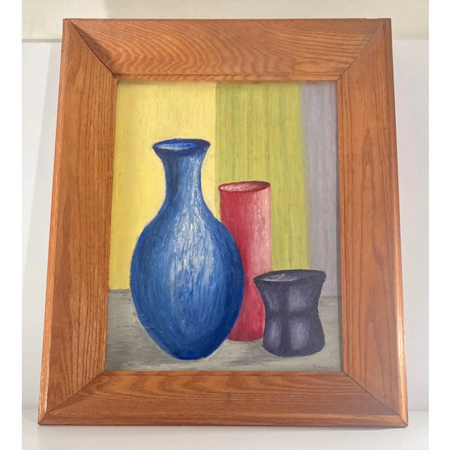 1950s Abstract Still Life Painting For Sale In New York - Image 6 of 6