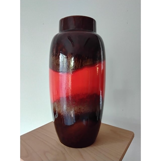 1970s West German Fat Lava Vase from Scheurich, 1970s For Sale - Image 5 of 5