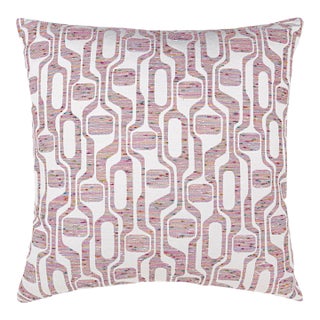 The House Of Scalamandré Telly Square Pillow In Summerpink For Sale