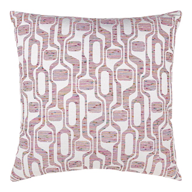 The House Of Scalamandré Telly Square Pillow In Summerpink For Sale