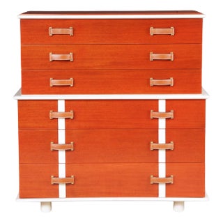 Restored 'Station Wagon' Highboy Dresser by Paul Frankl, c. 1945, Triple Signed For Sale