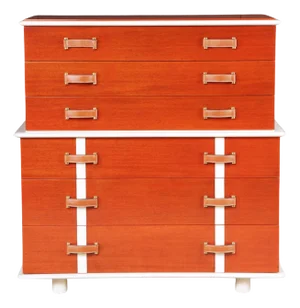 Restored 'Station Wagon' Highboy Dresser by Paul Frankl, c. 1945, Triple Signed