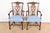 A gorgeous pair of Georgian or Chippendale style armchair or dining captain chairs By Drexel Heritage USA, Circa 1980s...