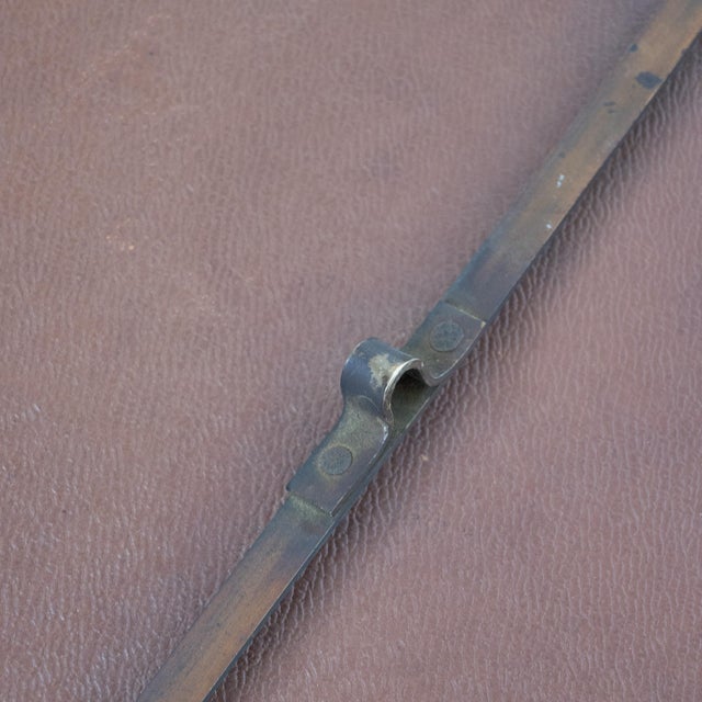 Vintage Italian Brass Mirror, 1950 For Sale - Image 9 of 10