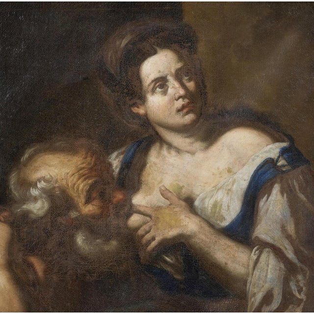 Baroque Circle of Johann Carl Loth, Caritas Romana, 17th Century, Oil Painting on Canvas For Sale - Image 3 of 16