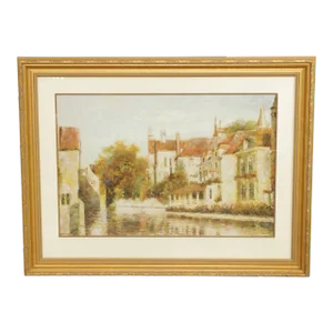 Early 21st Century "Across the Canal" Impressionist Print by Michael Longo
