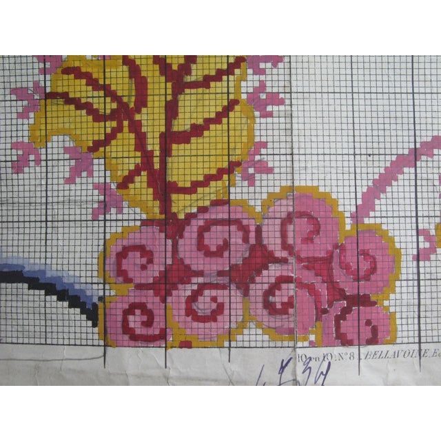 Pink Antique French Textile Design For Sale - Image 8 of 9
