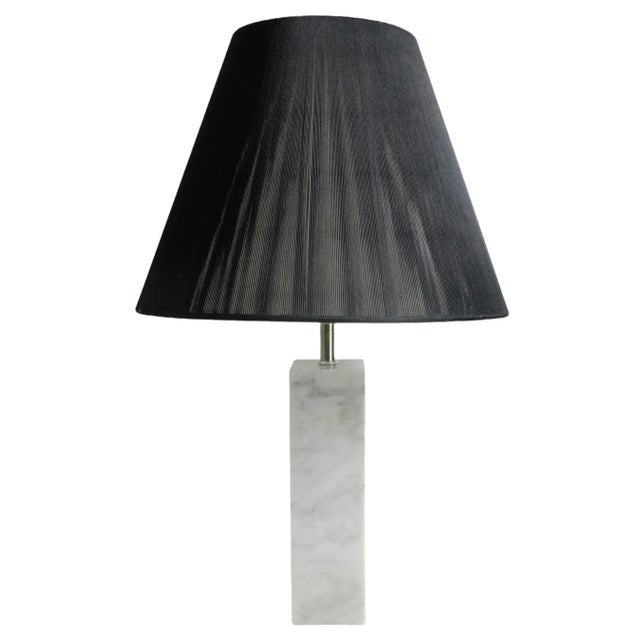 Florence Knoll Modernist Marble Table Lamp After Florence Knoll, Robsjohn For Sale - Image 4 of 10