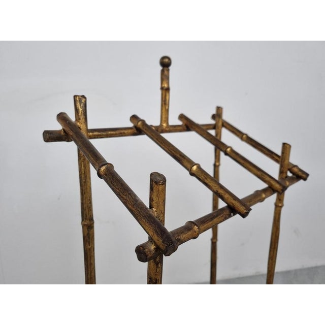 Chinoiserie Faux Bamboo Umbrella Stand, 1960s For Sale - Image 9 of 11