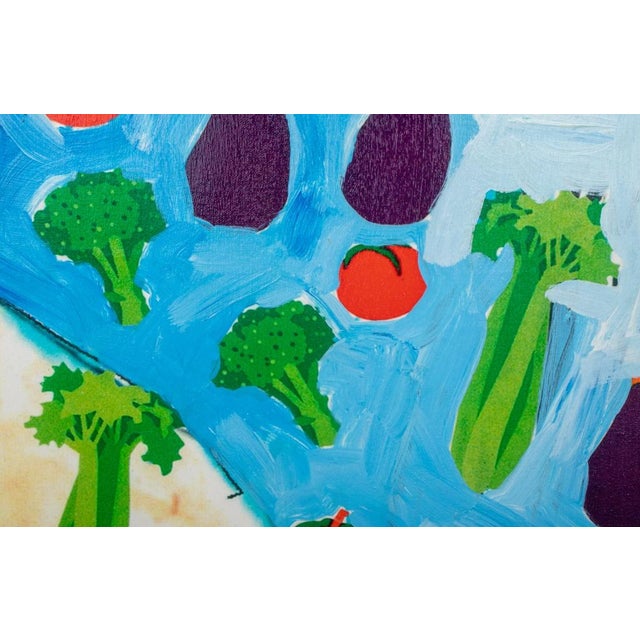 Blue James Franco "Coloring Book" Oil on Canvas, 2015 For Sale - Image 8 of 12