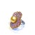 Bochic “Orient” Vintage South Sea Pearl & Pink Sapphire Ring Set 18K Gold & Silver For Sale In New York - Image 6 of 7
