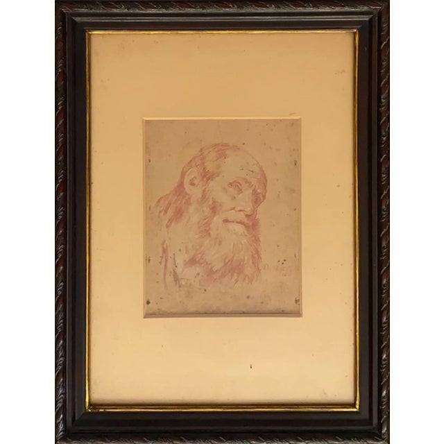 1930s De Matteo, Ritratto, Mixed Media on Paper, Framed For Sale - Image 5 of 5