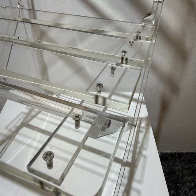 Sculptural Transparent Acrylic Bistro-Style Chair, 1970s For Sale - Image 8 of 15
