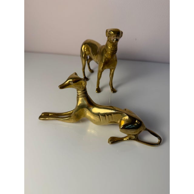 Brass Greyhound, Denmark, Set of 2 For Sale - Image 3 of 11