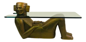 Monumental Aztec Sun God Coffee Table