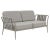 Metal Ribbons Cream Sofa by Mowee For Sale - Image 7 of 7