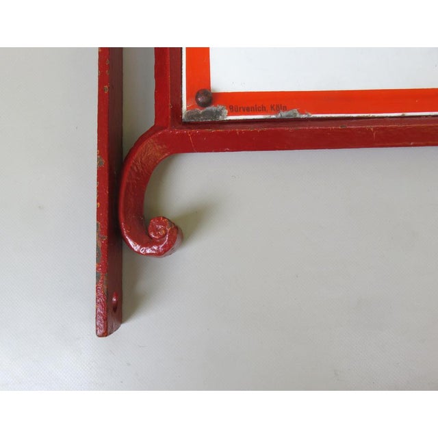 Art Nouveau Fire Alarm Sign in Enameled Cast Iron from Bürvenich, Cologne, Germany, 1890s For Sale - Image 11 of 18