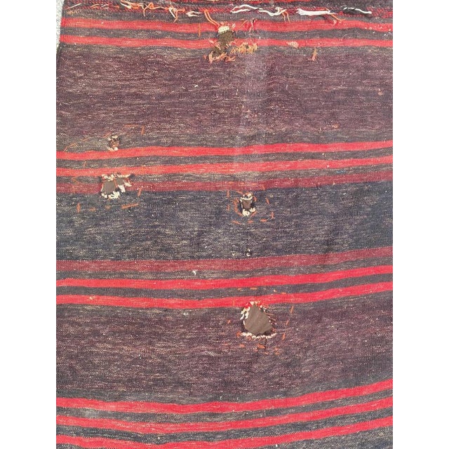 Beautiful mid century face bag rug (khorjin) with beautiful geometric and tribal design and nice colors, entirely hand...