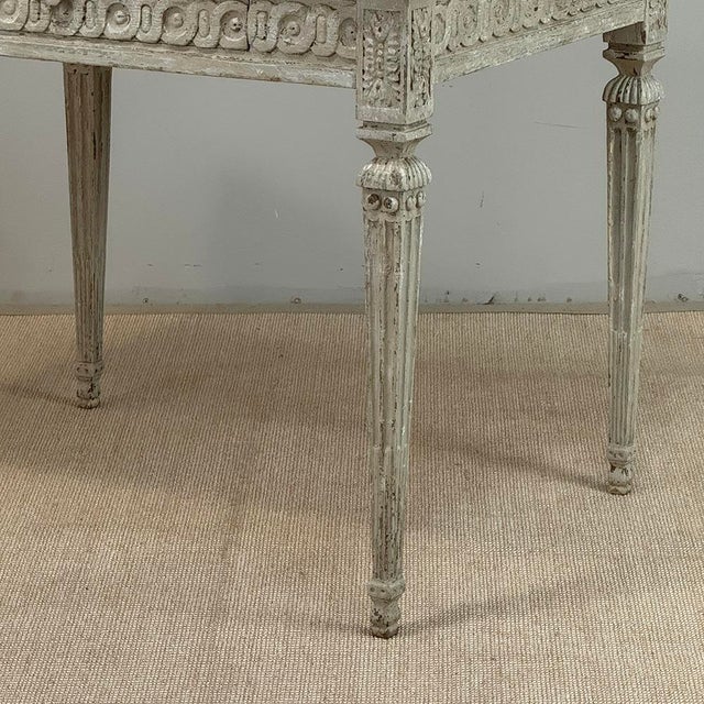 18th Century Swedish Painted Center Table ~ Writing Desk For Sale - Image 11 of 18