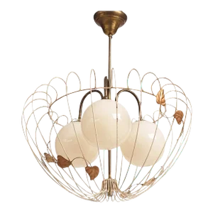Large, Hans Bergström Attributed Ceiling Light