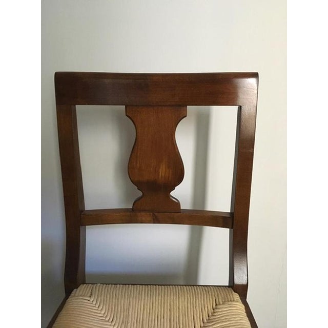 Rustic Walnut Chairs, Italy, 1970s, Set of 6 For Sale - Image 14 of 16