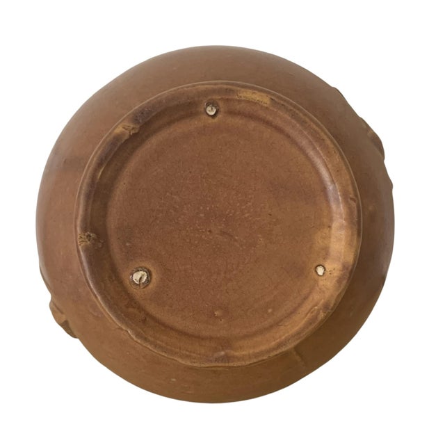 1930s Nelson McCoy Leaf and Berries Cache Pot For Sale - Image 4 of 5