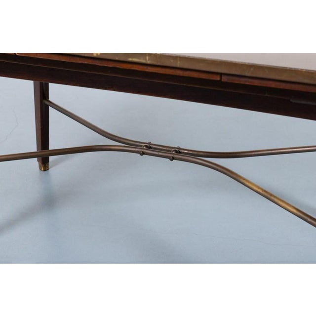 Brown Italian Modern Adjustable Table, 1960s For Sale - Image 8 of 13