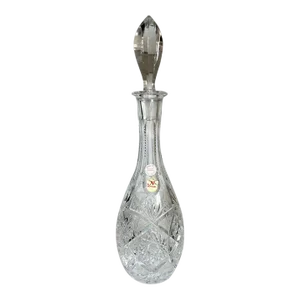 Mid 20th Century Bohemian Lead Crystal Cut Glass Liquor Decanter by Nachtmann - Bavaria Germany