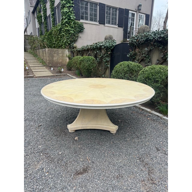 Mark Hampton Custom Faux Painted Dining Table For Sale In New York - Image 6 of 10