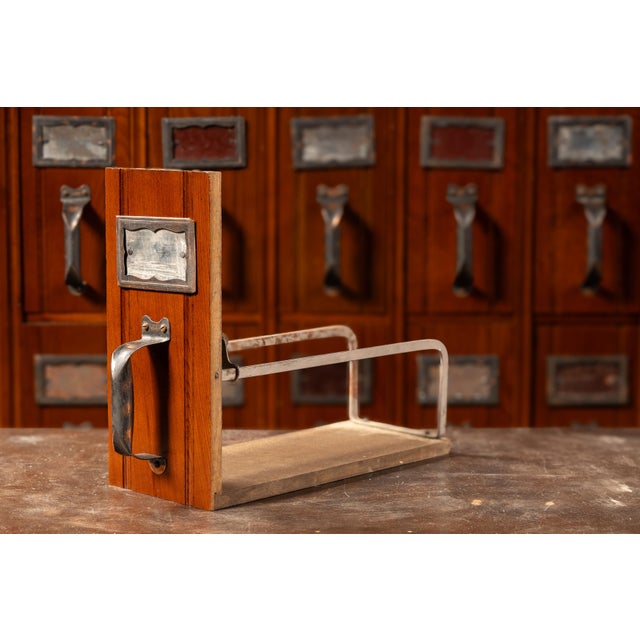 Antique Office Specialty Oak 40-Drawer Document File Cabinet, Circa 1890s–1900s For Sale - Image 9 of 13